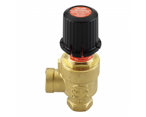 Регулятор перепуска угловой Danfoss AVDO 15мм, 1/2"