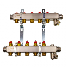 Комплект коллекторов Danfoss SSM-5 с кронштейнами для 5 контуров