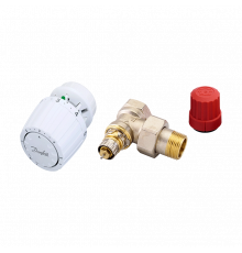 Комплект Danfoss из углового клапана RTR-N DN 20 и термостата RTR 7090