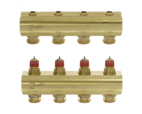 Комплект коллекторов Danfoss FHF-4 для 4 контуров