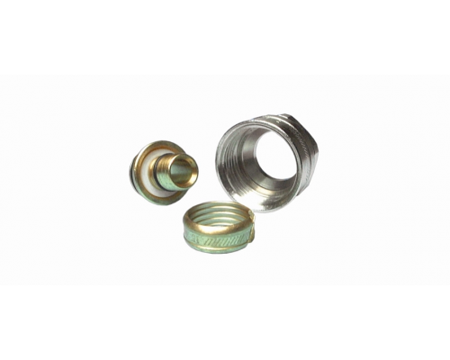 Евроконус Henco никелированный 3/4", 2 гайки, Ø16