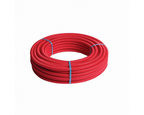 Труба Henco Standard в красной гофре, 26x3,0