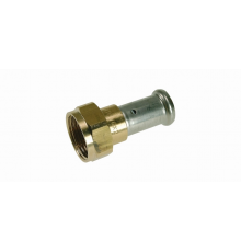 Муфта-пресс плоское уплотнение Henco 20x3/4" с накидной гайкой