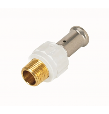 Муфта-пресс Henco НР 20x3/4" белого цвета