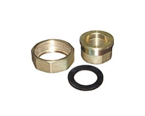 Гайка Hoobs ВР 629F 1 1/2" DN32-25 мм с ответной частью (гайка с буртом и прокладкой)