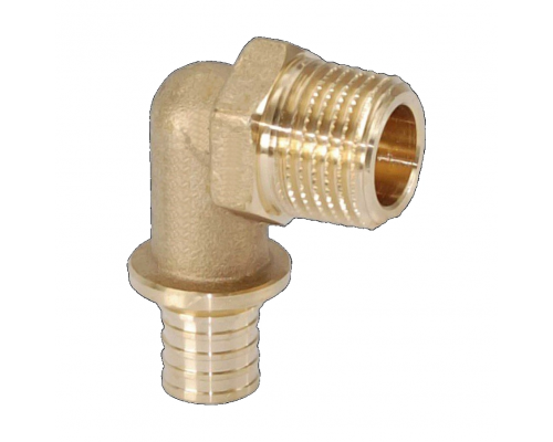 Угольник прямой Hoobs переходной с наружной резьбой 16x2.2-R3/4"