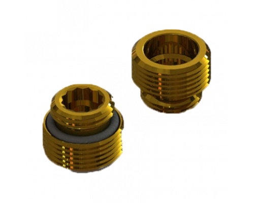 Комлект ниппелей Hoobs 1/2"x3/4" с плоским торцом 2шт.