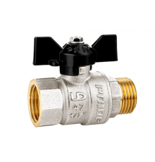 Кран шаровой латунный LD Pride 47.32.B-Н.Б 1 1/4" (Бабочка)