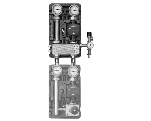 Meibes Насосная группа UK 1" с насосом Grundfos UPS 25-60, т/о 30 пл.