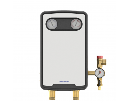Группа насосная Meibes MeiFlow Top S UC-SD DN25 с теплообменником на 25 пластин с насосом Grundfos Alpha 2.1 25-60N