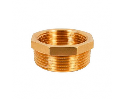 Футорка Meibes 1 1/2"НР x 1 1/4"ВР под плоское уплотнение со стороны большей резьбы