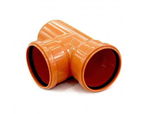 Тройник 87° PVC Ostendorf KGEA D=110*110 мм L=197 мм