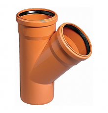 Тройник 45° PVC Ostendorf KGEA D=160*160 мм L=311 мм