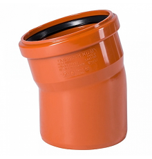 Отвод 15° PVC Ostendorf KGB D=160 мм L=94 мм