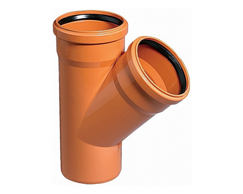 Тройник 45° PVC Ostendorf KGEA D=160*110 мм L=242 мм