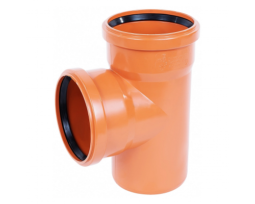 Тройник 87° PVC Ostendorf KGEA D=110*110 мм L=197 мм