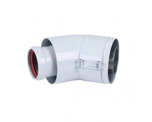 Отвод коаксиальный 45° Protherm DN 60/100 мм, алюминий