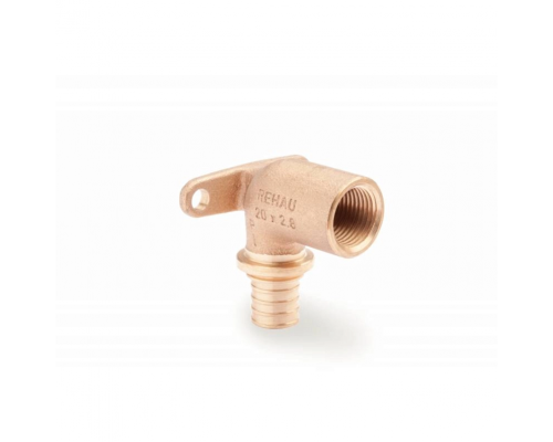 Водорозетка настенная угловая длинная Rehau RAUTITAN 1/2"х20мм