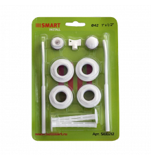 Комплект подключения радиатора Smart Install 1"х1/2" (2 кронштейна)