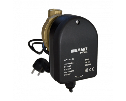 Насос циркуляционный для ГВС Smart Install CP 15-14B 85мм 28Вт 1x230В 50Гц
