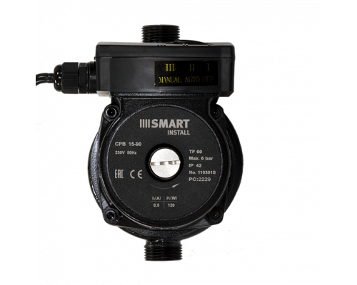 Насос повысительный Smart Install CPB 15-90 160мм 120Вт 1x230В 50Гц с гайками
