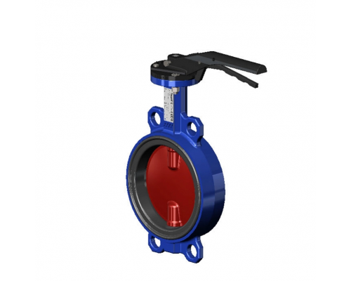 Затвор дисковый Tecofi VPI4448-08 Ду300 поворотный межфланцевый с ручкой PN16