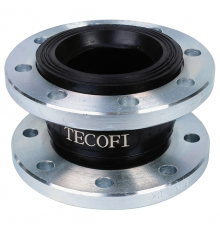 Компенсатор резиновый фланцевый Tecofi DI724016N-0450 DN450 мм PN16 bar с нейлоновым кордом EPDM