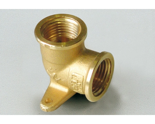 Угольник, резьба внутренняя/внутренняя, с фланцем ISO228 1/2"х1/2" Tiemme