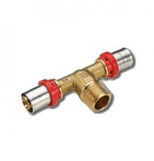 Тройник с наружной резьбой Tiemme 26x3,0 - 1/2" - 26x3,0