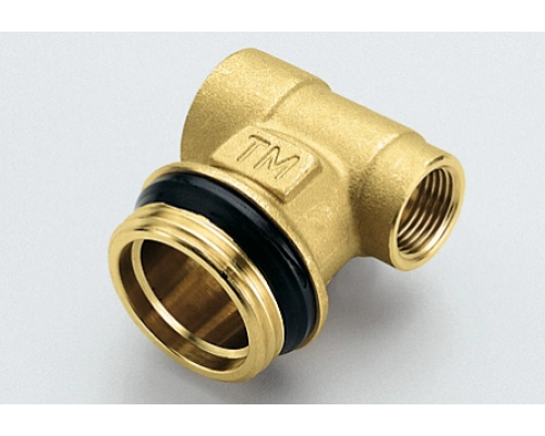 Концевик с внутренней /наружной / внутренней резьбой 1/2"х3/4"х3/8" TIEMME