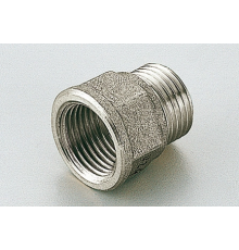 Муфта никелирированная резьба наружная/внутренняя 1/2"x3/4" Tiemme