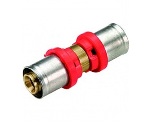 Муфта пресс двусторонняя для труб Tiemme TUBO AL-PEx Ø 20x2,0 - 20x2,0
