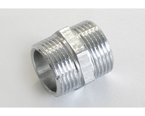 Ниппель хромированный резьба Н/Н 1 1/2"x1 1/2" Tiemme