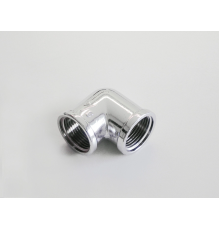 Уголок хромированный, резьба В/В Tiemmy 1/2"x1/2"