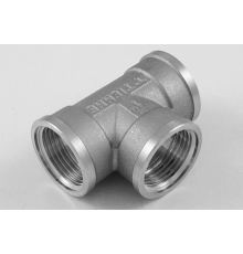Тройник никелированный с внутренней резьбой 1"x1/2"x1" Tiemme