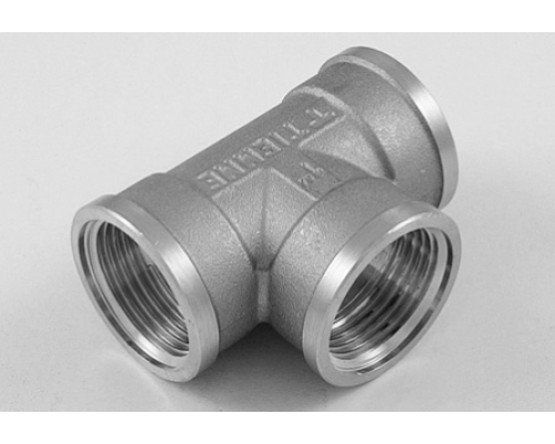 Тройник никелированный с внутренней резьбой 1"x1/2"x1" Tiemme