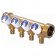 Коллектор Uponor Q&E с ручной регулировкой PL SH 1"MT/FT 3X16 c/c38mm
