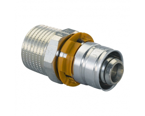Пресс штуцер с наружной резьбой латунь Uponor S-Press 25-3/4"НР '5Ф