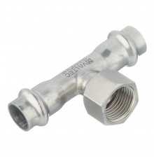 Пресс-тройник c из нержавеющей стали с внутренней резьбой Valtec 54х1/2"
