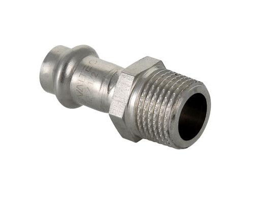 Пресс-фитинг из нержавеющей стали Valtec с наружной резьбой 28х3/4
