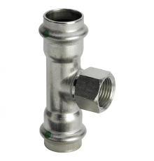 Тройник Viega Sanpress Inox нержавеющая сталь 22х1/2"х22 мм
