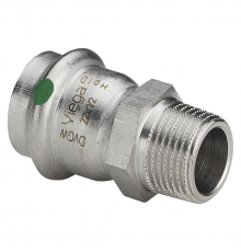 Переходник Viega Sanpress Inox нержавеющая сталь 3/4"х22мм