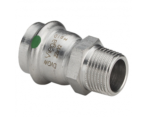 Переходник Viega Sanpress Inox нержавеющая сталь 3/4"х28 мм