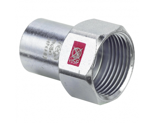 Переходник Viega Prestabo нелегированная сталь 1/2"х18 мм