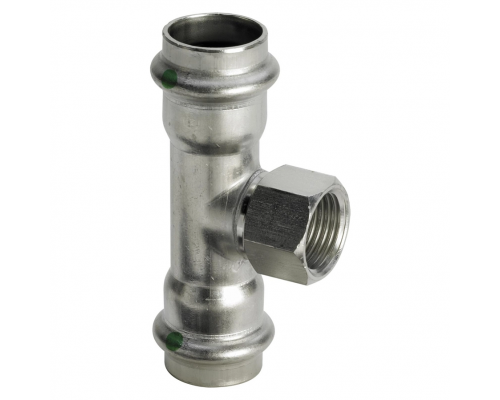Тройник Viega Sanpress Inox нержавеющая сталь 42х1/2"х42 мм