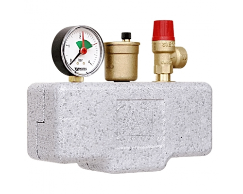 Группа безопасности котла Watts KSG30/20M-ISO до 100кВт, 1", 3 бар, с теплоизоляцией