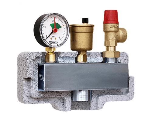 Группа безопасности котла Watts KSG30/20M-ISO до 100кВт, 1", 3 бар, с теплоизоляцией