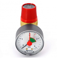 Клапан предохранительный мембранный Watts SVM 30 1/2"х3/4" PN3 бар с манометром