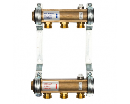 Коллекторная группа Watts Profil HKV/A 03 контура Typ 500 MT 1", выходы 3/4" евроконус