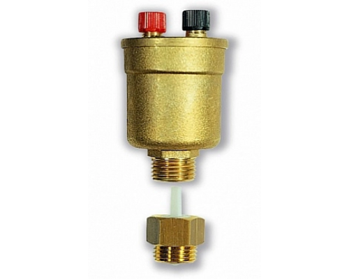 Воздухоотводчик автоматический поплавковый Watts DUOVENT MVD15.R 1/2", с запорным клапаном, 115°C, 12 бар